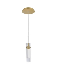 Cwi Lighting 10.5" Metal Olinda Led Integrated Mini Pendant