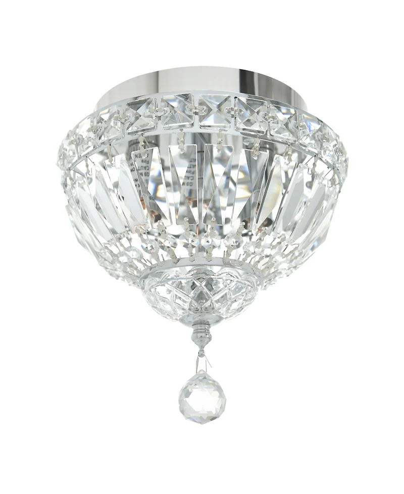 Cwi Lighting 9" Metal Stefania 2 Light Bowl Flush Mount