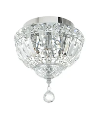 Cwi Lighting 9" Metal Stefania 2 Light Bowl Flush Mount