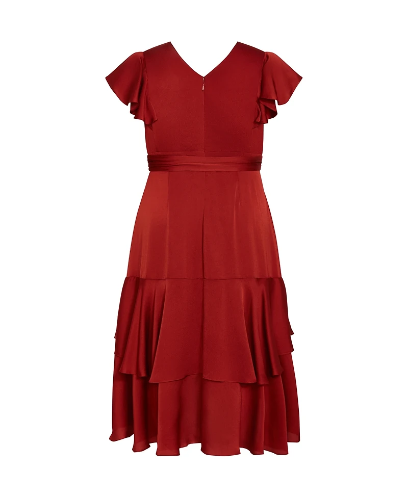 City Chic Plus Flirty Jen Maxi Dress