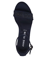 Anne Klein Women's Kourtney Two Piece Block Heel Dress Sandals