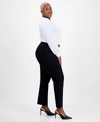 I.n.c. International Concepts Plus High-Rise Slim-Fit Ankle Pants, Macy's Exclusive