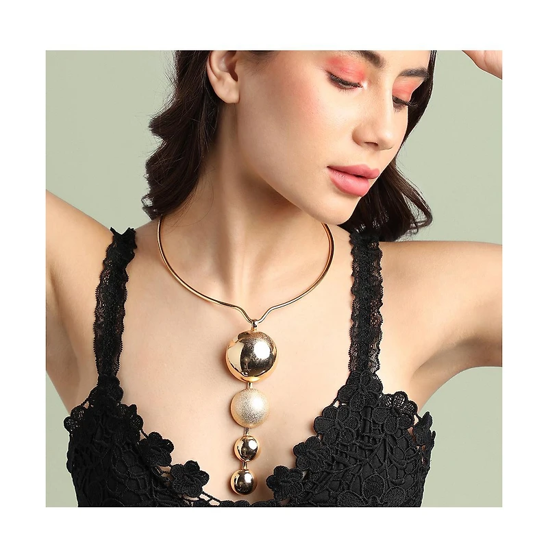 Sohi Circular Drop Necklace