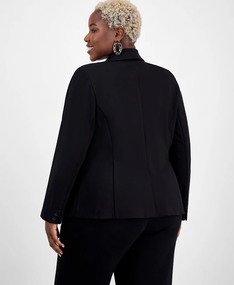 I.n.c. International Concepts Plus Ponte Blazer, Exclusively at Macy's