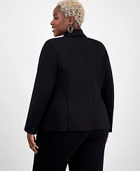 I.n.c. International Concepts Plus Ponte Blazer, Exclusively at Macy's