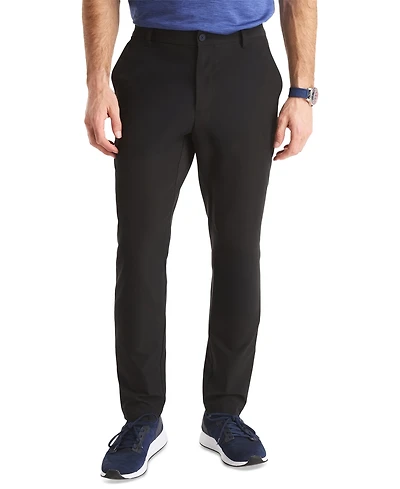 Nautica Men's Signature Slim-Fit Flat-Front Performance Pants
