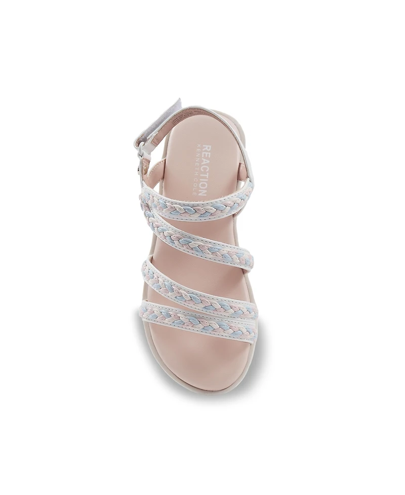 Kenneth Cole Reaction Little and Big Girls Lotus Rina Gladiator Sandals