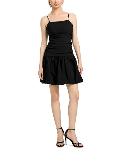Guess Women's Felicity Bubble-Hem A-Line Mini Dress