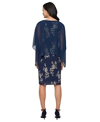 Sl Fashions Petite Round-Neck Sheath Dress