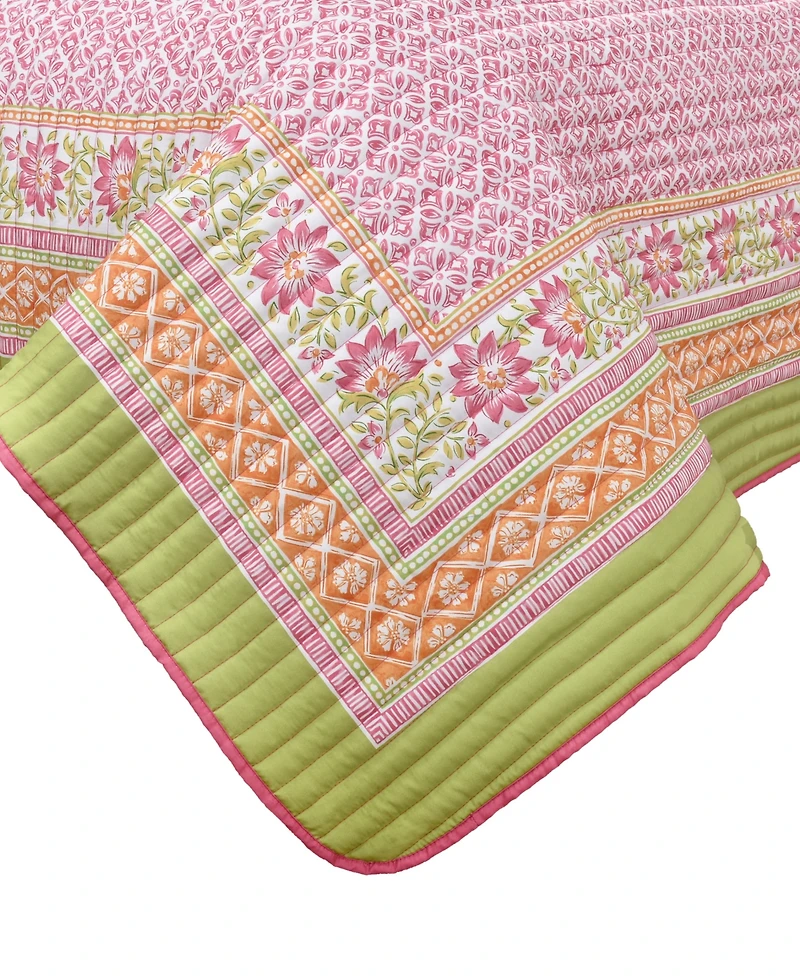 J by J Queen Bold Shiloh 3-Pc. Quilt Set, King/California King