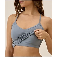 Pact Women's Organic Cotton Everyday Shelf Bra Cropped Camisole 3-Pack