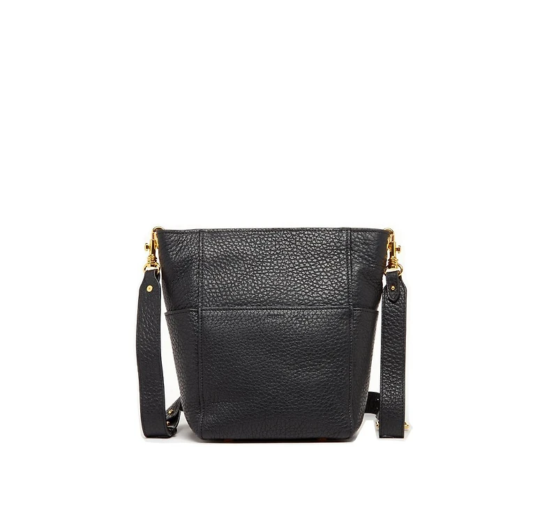 Susu Italian Leather Crossbody Bag Medium Size Shoulder Bag Black Purse Women's Handbag