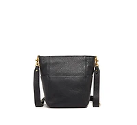 Susu Italian Leather Crossbody Bag Medium Size Shoulder Bag Black Purse Women's Handbag