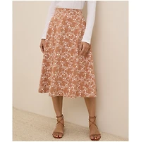 Pact Women's Organic Cotton Fit & Flare Midi Skirt