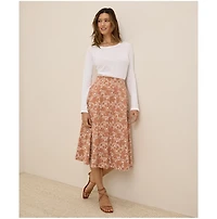 Pact Women's Organic Cotton Fit & Flare Midi Skirt