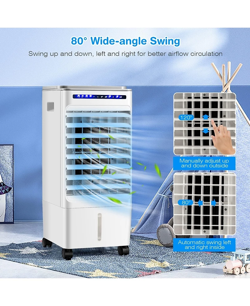 3-in-1 Evaporative Portable Air Cooler with 3 Modes include Remote Control