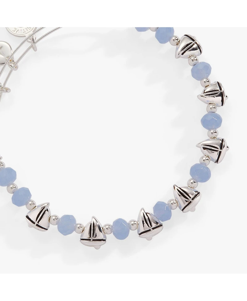Alex and Ani Sailboat Beaded Bangle Bracelet
