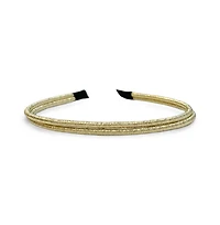 Thin Double Headband - Gold