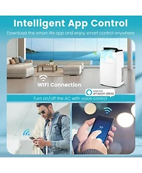 13000 Btu(Ashrae) Portable Air Conditioner with App and Heater