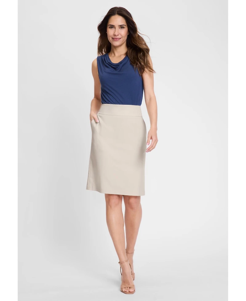Olsen Women's Cotton Blend Pull-On Skirt