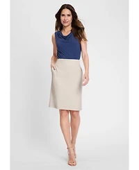 Olsen Women's Cotton Blend Pull-On Skirt