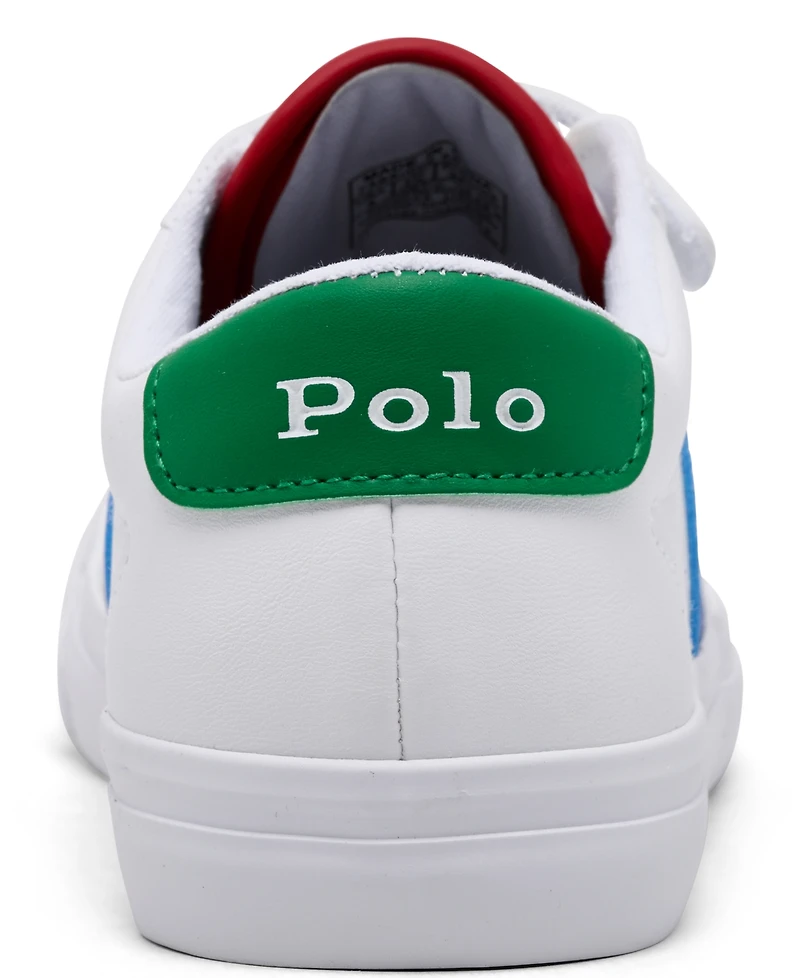 Polo Ralph Lauren Little Girls' Ryley Fastening Strap Casual Sneakers from Finish Line