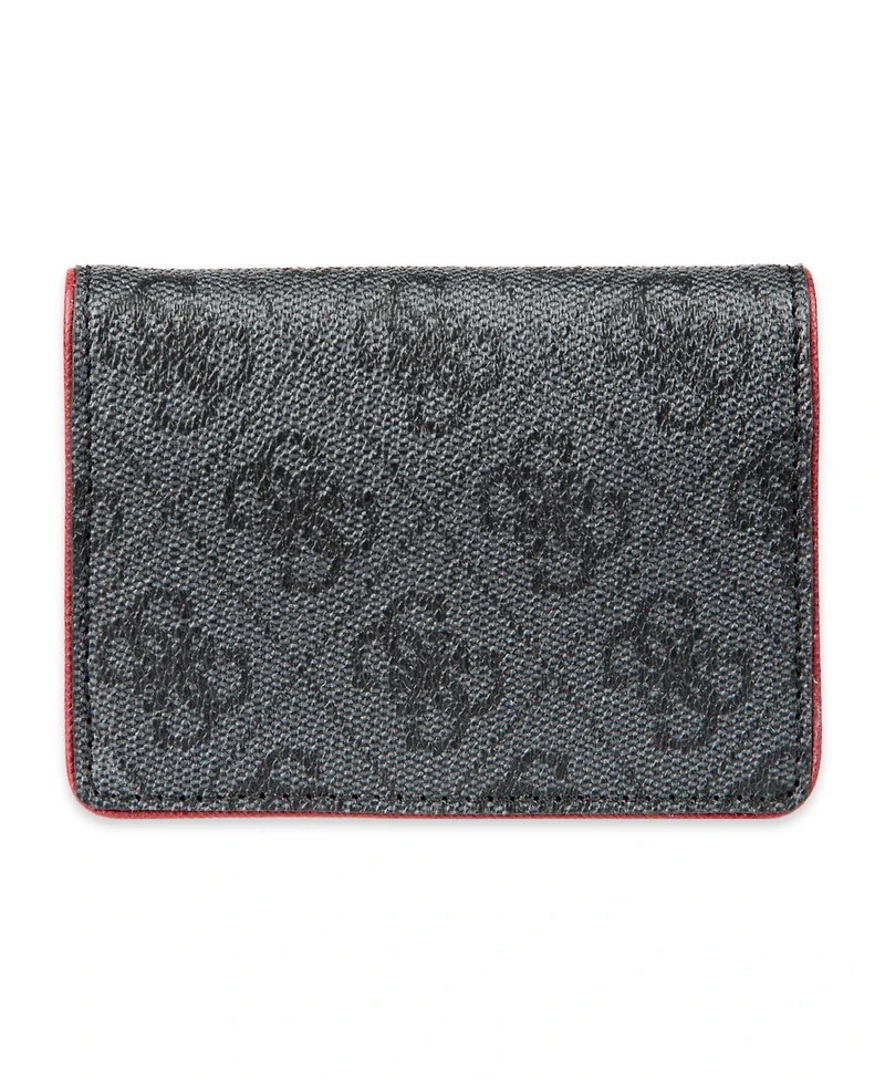Guess Men's Rfid Quatro G Gusset Card Case Wallet