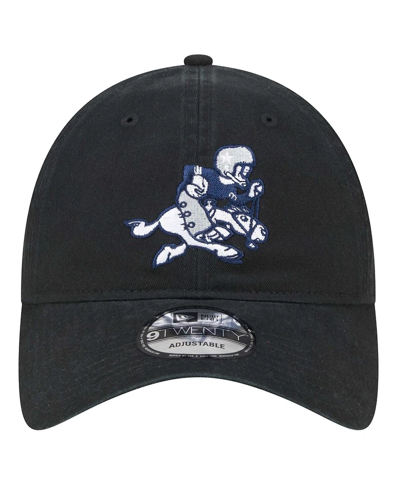 New Era Men's Black Dallas Cowboys Main 9TWENTY Adjustable Hat
