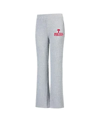 Concepts Sport Women's Gray Philadelphia Phillies Juniper Rib Knit Flare Sleep Pants