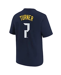 Nike Big Boys and Girls Trea Turner Navy Philadelphia Phillies Fuse City Connect Name Number T-Shirt