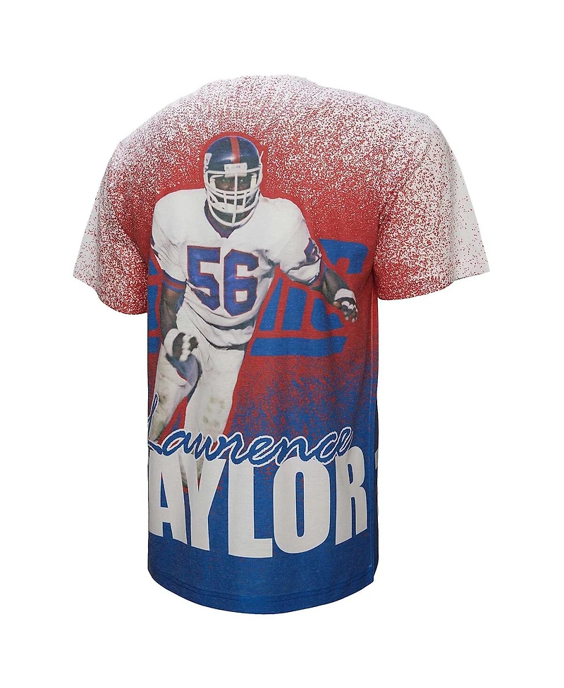 Mitchell & Ness Men's Lawrence Taylor Gray New York Giants Burst Retired Player T-Shirt