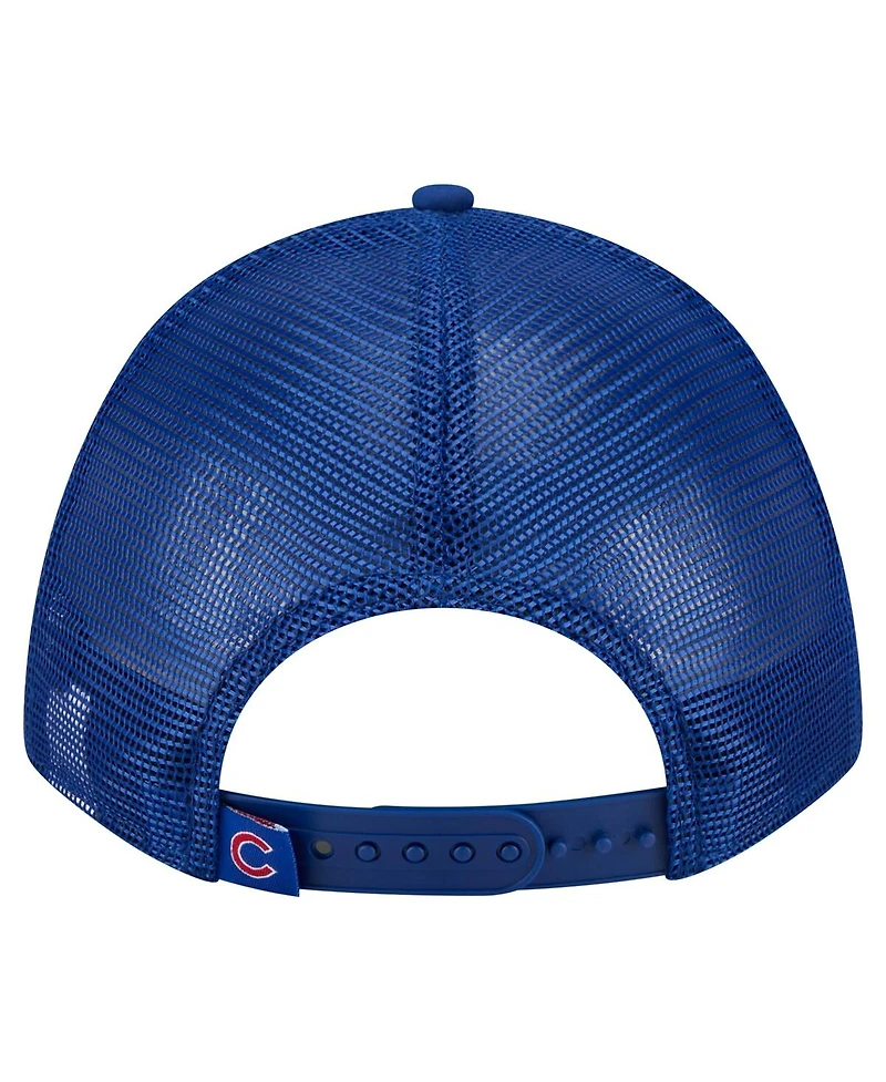 New Era Men's Royal Chicago Cubs Minimalist 9FORTY A-Frame Adjustable Hat