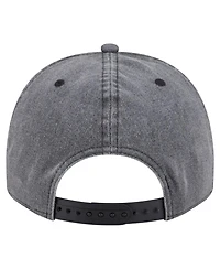New Era Men's Charcoal Colorado Avalanche Throwback Washed A-Frame Pre-Curved 9FIFTY Snapback Hat