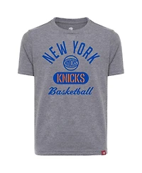 Sportiqe Big Boys and Girls Gray New York Knicks Comfy Tri-Blend T-Shirt
