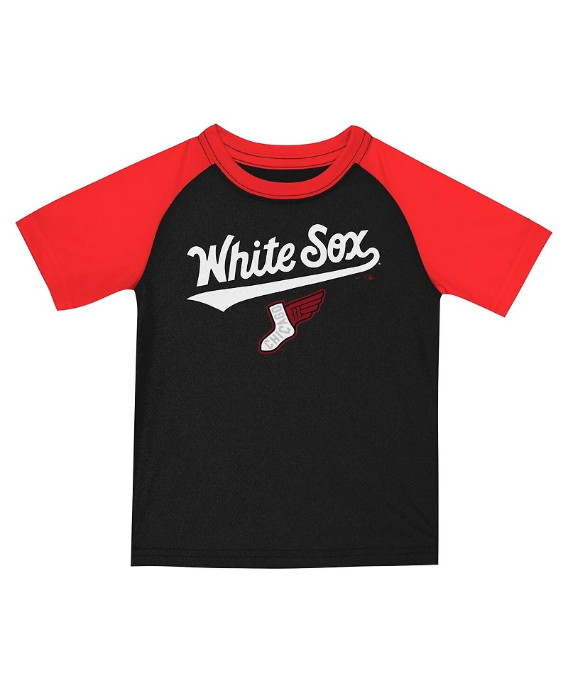 Nike Toddler 2-Piece Black/Red Chicago White Sox 2025 City Connect T-Shirt and Shorts Set