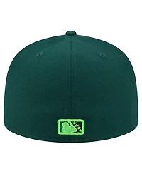 New Era Men's Green Eugene Emeralds Authentic Collection 59FIFTY Fitted Hat