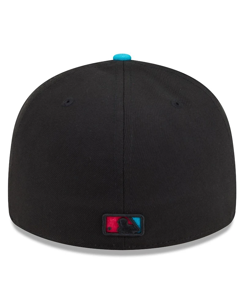 New Era Men's Black/Pink Miami Marlins 2025 City Connect Low Profile 59FIFTY Fitted Hat