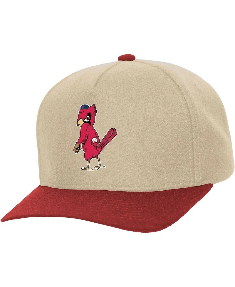 Mitchell & Ness Men's and Women's Cream St. Louis Cardinals Basic Coop Pro Adjustable Hat