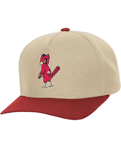 Mitchell & Ness Men's and Women's Cream St. Louis Cardinals Basic Coop Pro Adjustable Hat
