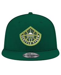 New Era Men's and Women's Green Seattle Storm Logo 9FIFTY Snapback Hat
