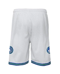 Mitchell & Ness Big Boys and Girls White Minnesota Timberwolves Swingman Shorts