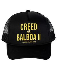 Contenders Clothing Men's and Women's Black Rocky Rematch Of The Century Trucker Adjustable Hat