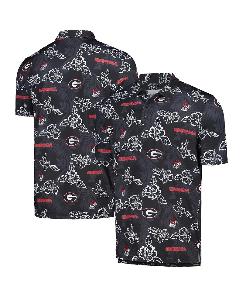 Reyn Spooner Men's Black Georgia Bulldogs Performance Polo Shirt