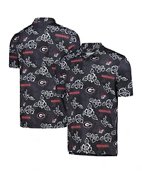 Reyn Spooner Men's Black Georgia Bulldogs Performance Polo Shirt