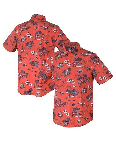 Reyn Spooner Men's Orange Houston Astros Kekai Button-Down Shirt