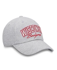 Top of the World Women's Heather Gray Wisconsin Badgers Rhinestone Christy Adjustable Hat