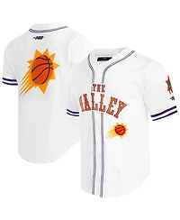 Pro Standard Men's White Phoenix Suns 2024/25 City Edition Mesh Baseball Jersey