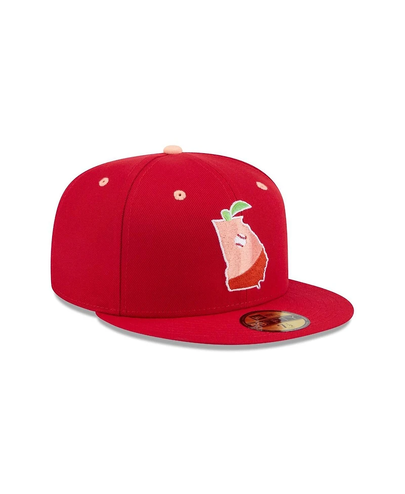 New Era Men's Red Gwinnett Stripers Theme Nights 59FIFTY Fitted Hat