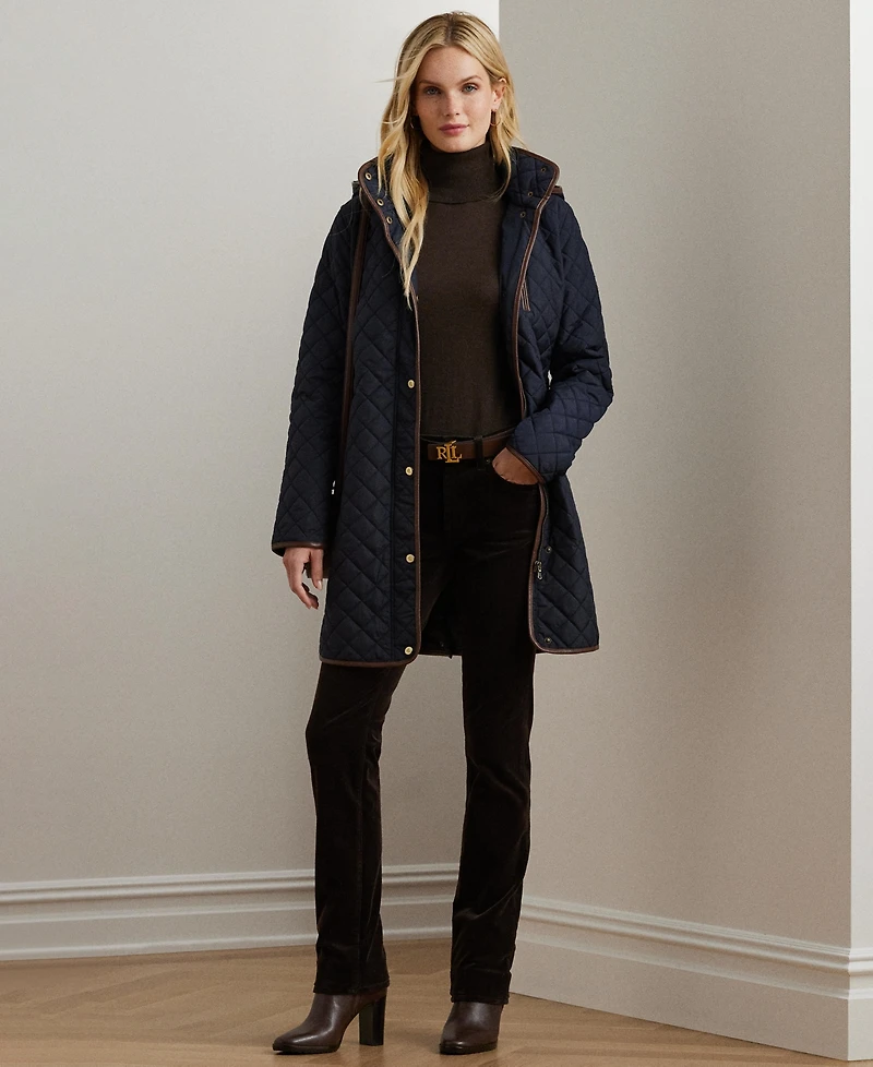 Lauren Ralph Lauren Women's Hooded Quilted Coat