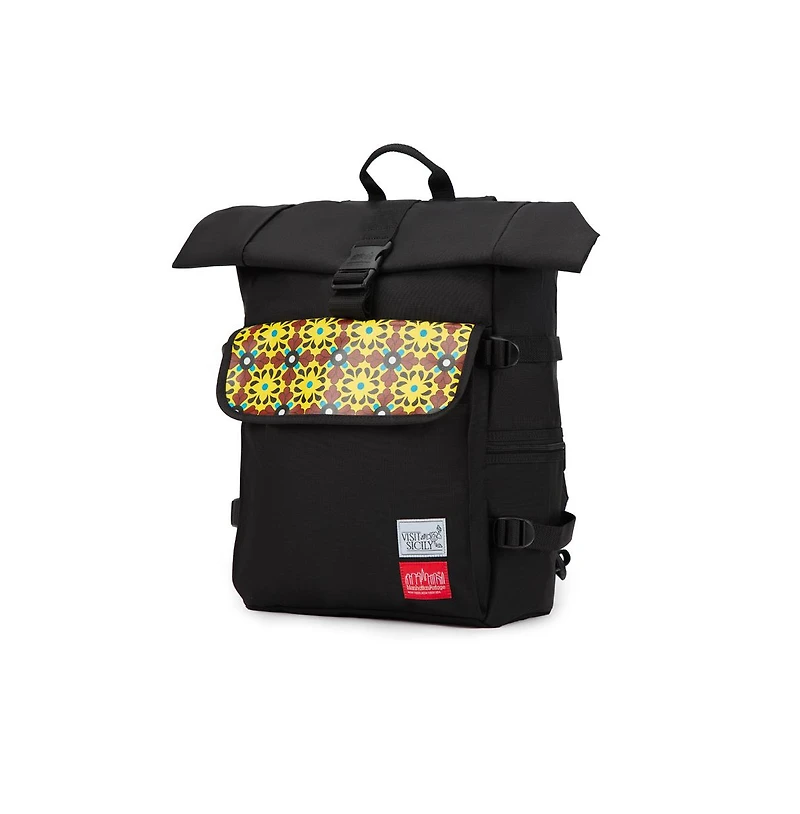 Manhattan Portage Visit Sicily Roll Top Buckle Backpack